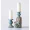Hello Honey® 7'' Blue Distressed Terracotta Pillar Candle Holder
